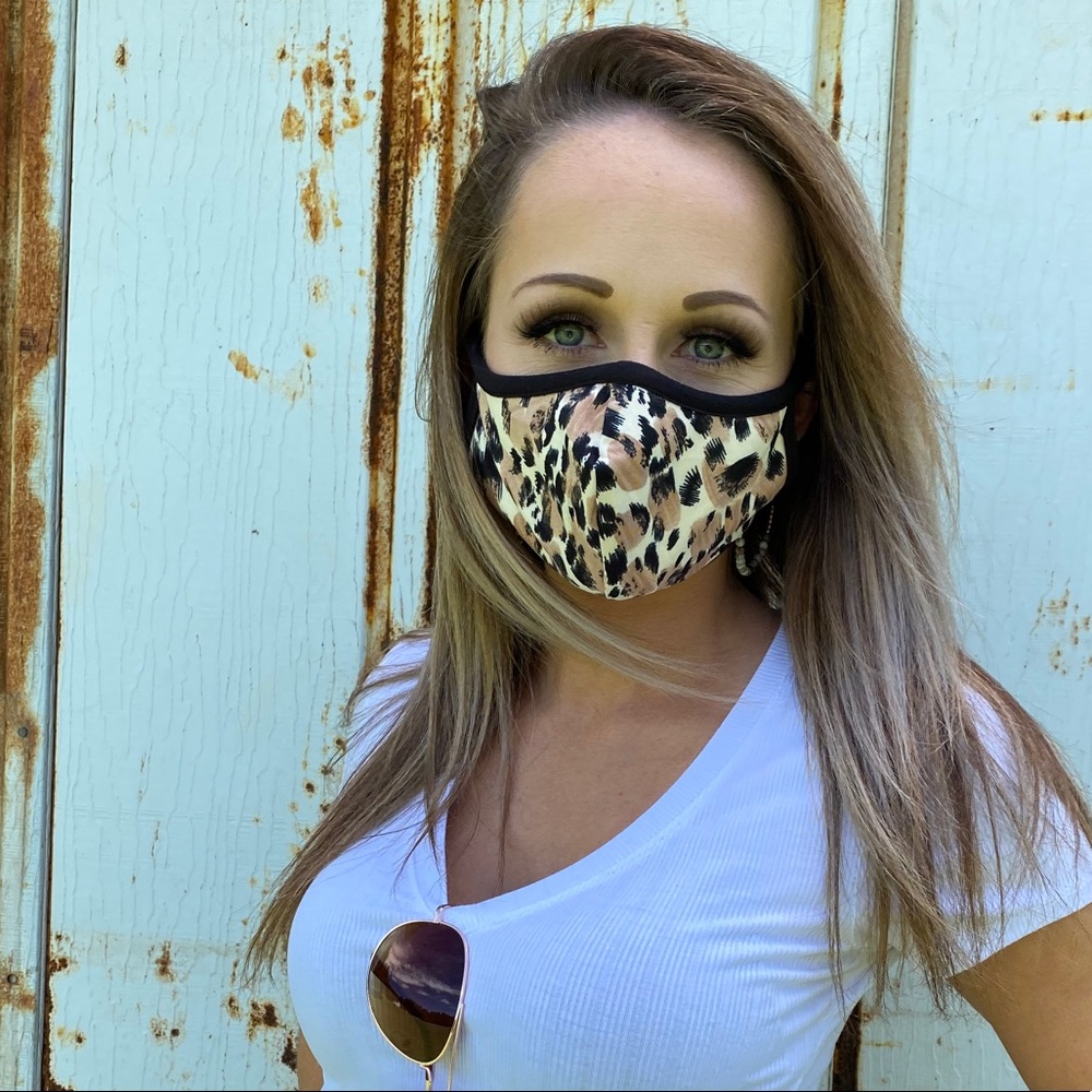 Leopard Face mask